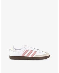 adidas - Samba Og Logo-Print Leather Low-Top Trainers - Lyst