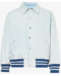 NAHMIAS - Miracle Brand-embroidered Regular-fit Denim Jacket - Lyst