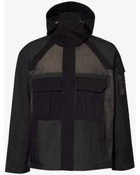PS by Paul Smith - Contrast-panel Funnel-neck Hooded Shell Jacket Xx - Lyst