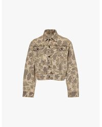 Carhartt - W' Duck Orell Camo-Pattern Denim Jacket - Lyst