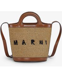 Marni - Raw Sien Tropicalia Mini Cotton-blend Cross-body Bag - Lyst