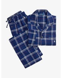 Polo Ralph Lauren - Plaid Relaxed-Fit Flannel Pyjama Set - Lyst