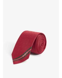 gucci fedra silk jacquard tie