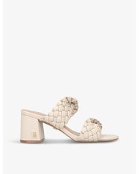 KG by Kurt Geiger - Sofie Braided Faux-Leather Sandals - Lyst