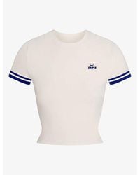 NikeSKIMS - Stretch Knit Cropped Crew-Neck Top - Lyst