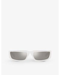 Prada - Pr 29ys Rectangular-frame Nylon Sunglasses - Lyst