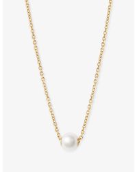 Astley Clarke - Floating Pearl 14Ct- And Freshwater Pearl Pendant Necklace - Lyst