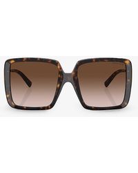 Tiffany & Co. - Tf4212u Square-frame Tortoiseshell Acetate And Metal Sunglasses - Lyst
