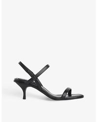 Whistles - Melany Strappy Leather Heeled Sandal - Lyst