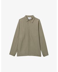 Reiss - X 100 Ciels Vero Patch-Pocket Stretch-Cotton Blend Shirt - Lyst