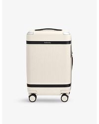 Paravel - Beige And Black Steel Aviator Shell Carry-on Suitcase - Lyst