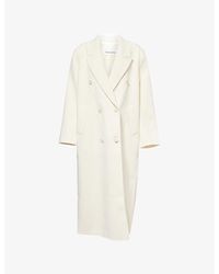 Frankie Shop - Jane Long Double-Breasted Woven Coat - Lyst