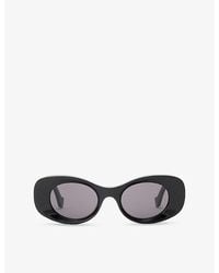Loewe - G821Mxix01 Oval Frame Acetate Sunglasses - Lyst