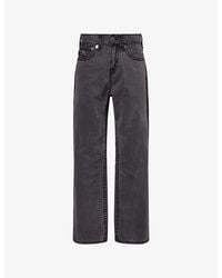 TRUE RELIGION - Vinny Super T-Flap Embroidered Denim Jeans - Lyst