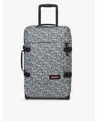 Eastpak Black And White Floral Andy Warhol Tranverz Suitcase | Lyst