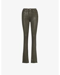 PAIGE - Constance Split-hem Skinny-leg Mid-rise Rayon-blend Denim Jeans - Lyst