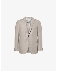 Corneliani - Academy Checked Silk-Wool Blend Jacket - Lyst