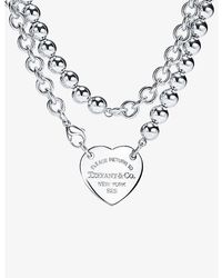 Tiffany & Co. - Return To Tiffany Heart Tag Extra-large Sterling- Wrap Necklace - Lyst