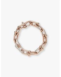 Tiffany & Co. - Tiffany Hardwear Double Link 18Ct And 1.70Ct Pavé-Diamond Bracelet - Lyst