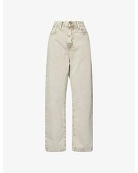 Carhartt - Landon Acid Wash Wide-Leg Relaxed-Fit Denim Jeans - Lyst