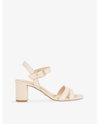 Dune - Merisa Heeled Leather Sandals - Lyst
