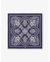 Maje - Bandana-Print Silk Scarf - Lyst