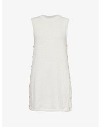 Viktoria & Woods - Vertex Round-neck Cotton Mini Dress - Lyst