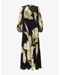 Phase Eight - Eve Floral-Print Woven Maxi Dress - Lyst