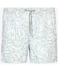 Björn Borg - Abstract-print Recycled-polyester Swim Shorts - Lyst