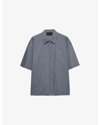 Prada - Short-Sleeved Technical Cotton Shirt - Lyst
