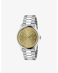 Gucci - Ya126378 G-timeless Stainless-steel Quartz Watch - Lyst