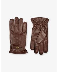 Dents - Tetbury Three-Point Cashmere-Lined Leather Gloves - Lyst
