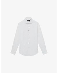 Reiss - Marcel Slim-Fit Long-Sleeve Cotton Dinner Shirt - Lyst