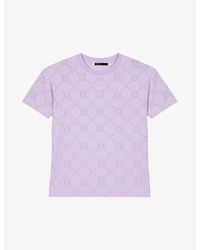 Maje - Clover Studded Cotton T-shirt - Lyst