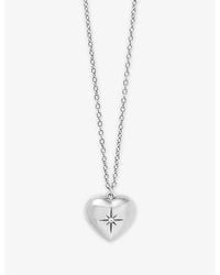 Astley Clarke - Mini Heart Sterling- And Sapphire Locket Necklace - Lyst