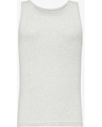 GYMSHARK - Everywear Comfort Ribbed Stretch-cotton Tank Top - Lyst