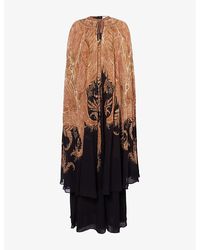 Zimmermann - Hypnotic Caped Woven Maxi Dress - Lyst