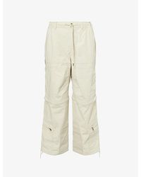 A Bathing Ape - Bape Washed Cotton-Blend Cargo Trousers - Lyst