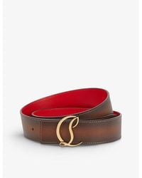 Christian Louboutin - Cl Logo Leather Belt - Lyst
