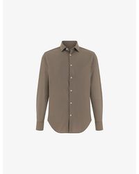 BOGGI - Slim-Fit Regular-Fit Stretch-Twill Shirt - Lyst