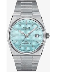 Tissot - T1374071135100 Prx Powermatic 80 Stainless-steel Automatic Watch - Lyst