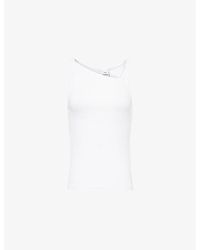 Won Hundred - Ami Ribbed Stretch-Cotton Tank Top - Lyst