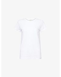 Rag & Bone - Round Neck Cotton-Jersey T-Shirt - Lyst