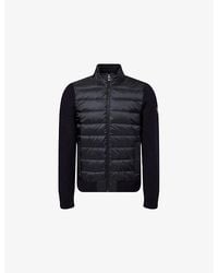 Belstaff - Circuiteer Padded Wool Blend Cardigan - Lyst