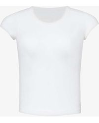 Isabel Marant - Brand-embroidered Round-neck Cotton And Cashmere-blend Top - Lyst