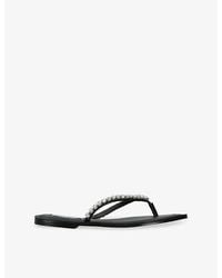 Steve Madden - Kustom 001 Embellished Woven Sandals - Lyst