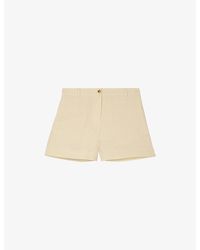 The Kooples - Straight-Leg Mid-Rise Linen Shorts - Lyst