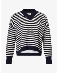Weekend by Maxmara - Spiga V-Neck Wool Jumper - Lyst