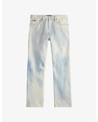 Polo Ralph Lauren - Distressed Straight-Leg Denim Jeans - Lyst