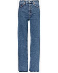 Sporty & Rich - Straight-leg High-rise Relaxed-fit Jeans - Lyst